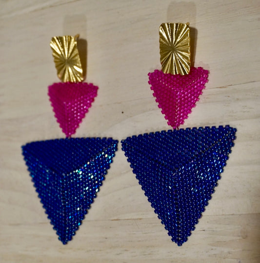 Boho Aura Triangle Earrings