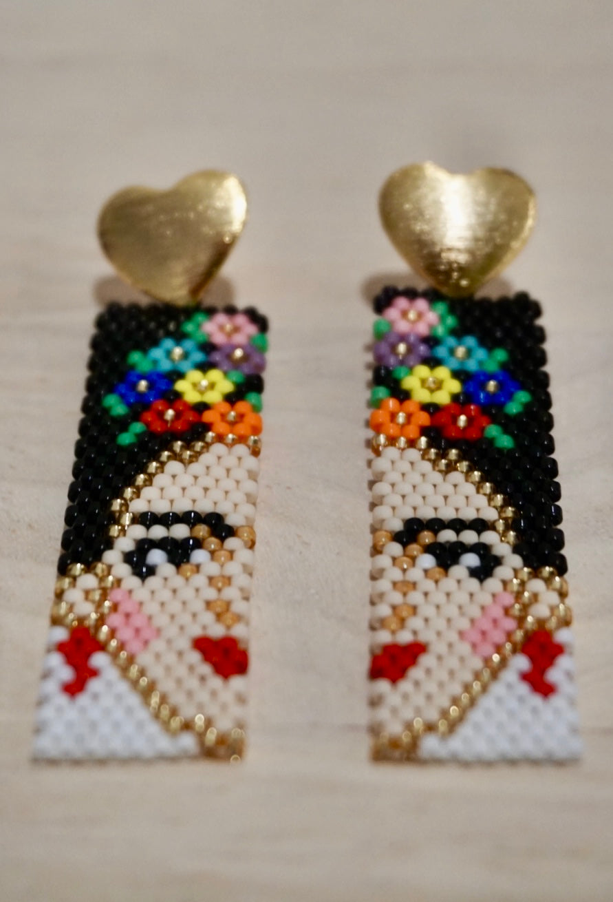 Frida Love Beaded Earrings